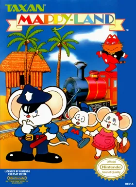 Mappy-Land (USA, Europe) (Namco Museum Archives Vol 2) box cover front